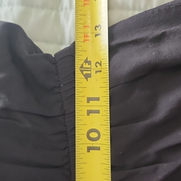 Banana Republic Halterneck Keyhole Front Side Split Mididress Black Size 2 - Picture 11 of 12